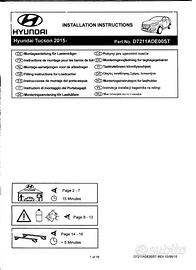 BARRE POSRTATUTTO PER TUSCON USATO UNA SOLA VOLTA