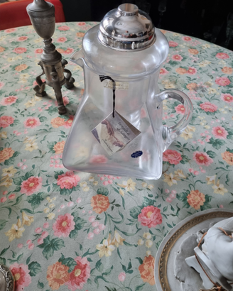 Caraffa cristallo argento