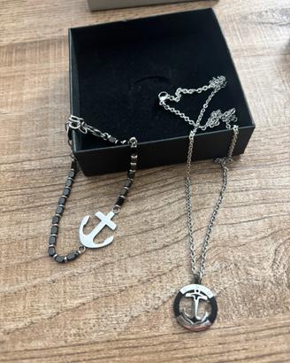 Bracciali +collana+portachiavi