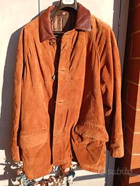 giaccone in pelle scamosciata 