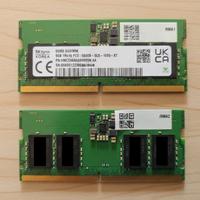 DDR5 SODIMM 8gb  @5600 14 banchi