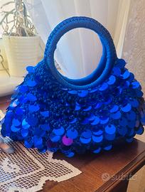 Borsa uncinetto con paillettes