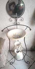 Lavabo in Ferro e Ceramica marchio Deruta 