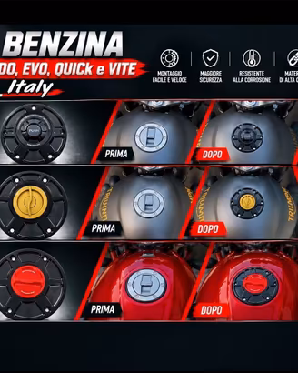 Tappo Benzina a vite e sgancio rapido