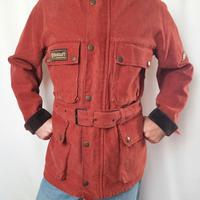 Giacca Belstaff Trialmaster rossa cotone pesante