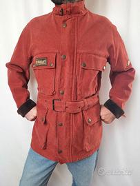 Giacca Belstaff Trialmaster rossa cotone pesante