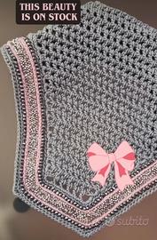 cuffia fatta a mano con glitter e perline