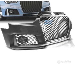 PARAURTI ANTERIORE AUDI A3 8V 12-16 LOOK RS3 CROMO