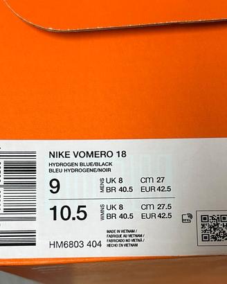 SCARPE NIKE VOMERO 18 NUOVE