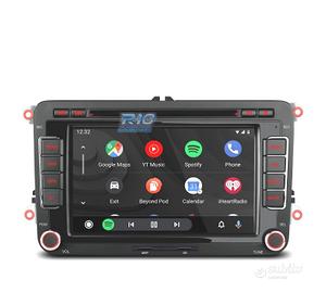 RADIO GPS ANDROID 13 PER VOLKSWAGEN VW SEAT SKODA 