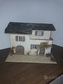 casetta presepe illumina