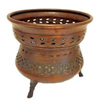Vaso in rame, lavorato a mano, stile Italia antica