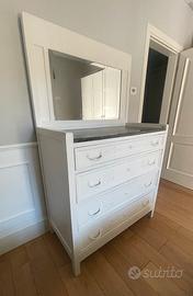 Armadio cassettone comodino in legno