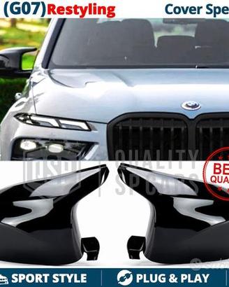 Calotte Specchietti per Bmw X7 G07 da 2022 Nero L