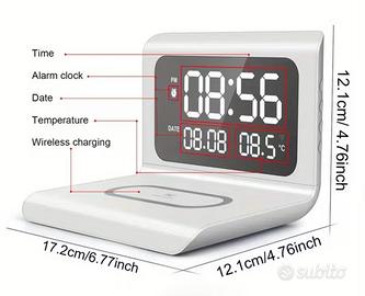 Orologio con ricarica wireless