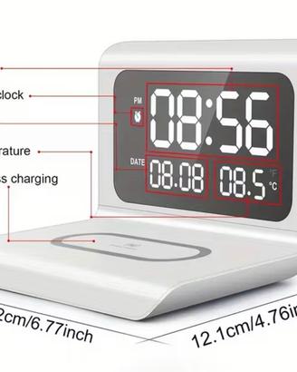 Orologio con ricarica wireless