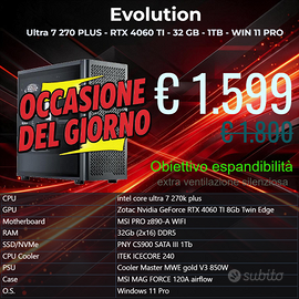 Ultra 7 270 PLUS - RTX4060 TI 8Gb - 32 GB - 1TB
