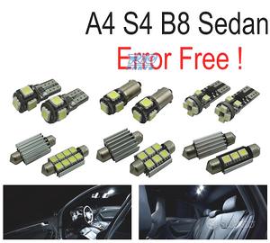 KIT 13 LAMPADE LED INTERNE PER AUDI A4 B8 S4