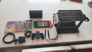 Nintendo switch v2 + giochi e accessori 