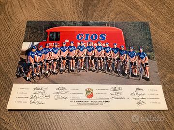 Cartolina Gios squadra ciclistica 1973