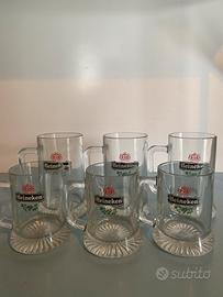 Boccali birra Heineken vintage