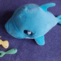 Delfino interattivo blu blu