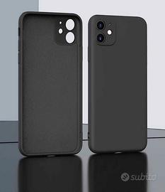 Cover custodia iPhone 11 Apple Silicone nero