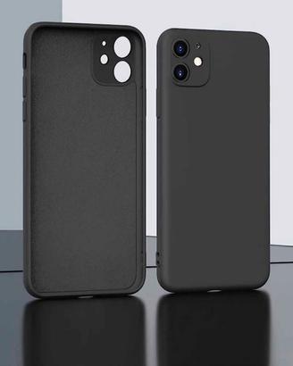 Cover custodia iPhone 11 Apple Silicone nero