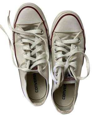 Converse bianche basse 37