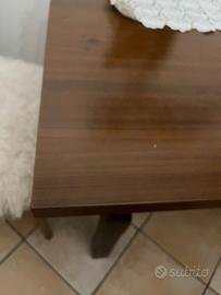 tavolo noce e scarpiera