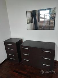 Set comò/comodini/specchiera 