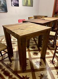 Tavolo in legno massello rustico -6 disponibili