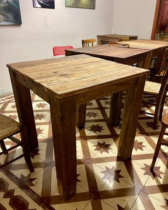 Tavolo in legno massello rustico -6 disponibili