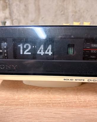 Sony 8RC 110e  flip clock vintage epoca