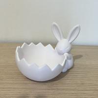 Ciotola a Guscio d'Uovo e Coniglio porta caramelle