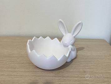 Ciotola a Guscio d'Uovo e Coniglio porta caramelle