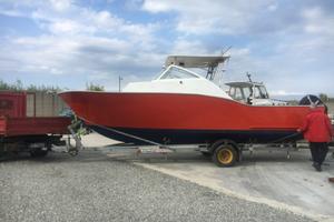 Carrello stradale trasporto barca a motore