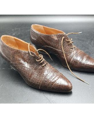 SCARPE DONNA EMPORIO ARMANI MARRONI PITTONE