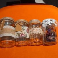 Set 4 barattoli portaspezie decorati