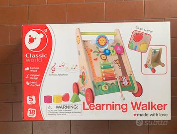 Carrellino primi passi Classic world legno