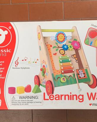 Carrellino primi passi Classic world legno