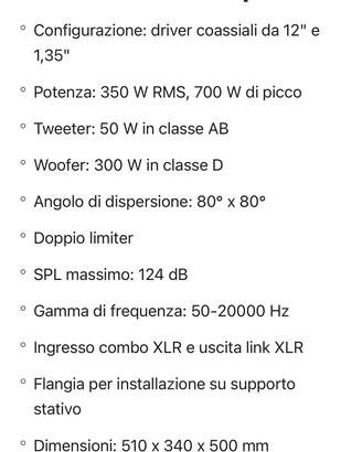 Stage monitor attivi 12”