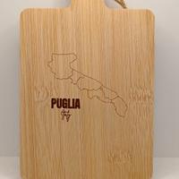 Tagliere Artigianale in Legno Inciso, Puglia Italy