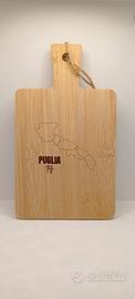 Tagliere Artigianale in Legno Inciso, Puglia Italy