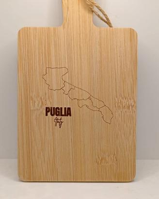 Tagliere Artigianale in Legno Inciso, Puglia Italy