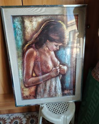 Quadro  con donna 