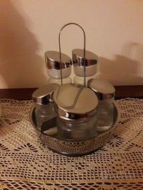 Oliera in vetro e acciao