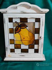 casetta portachiavi stile Shabby 