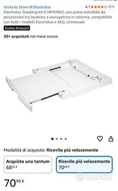 Kit lavatrice asciugatrice in colonna