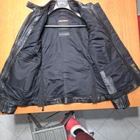 giubbotto moto donna in pelle